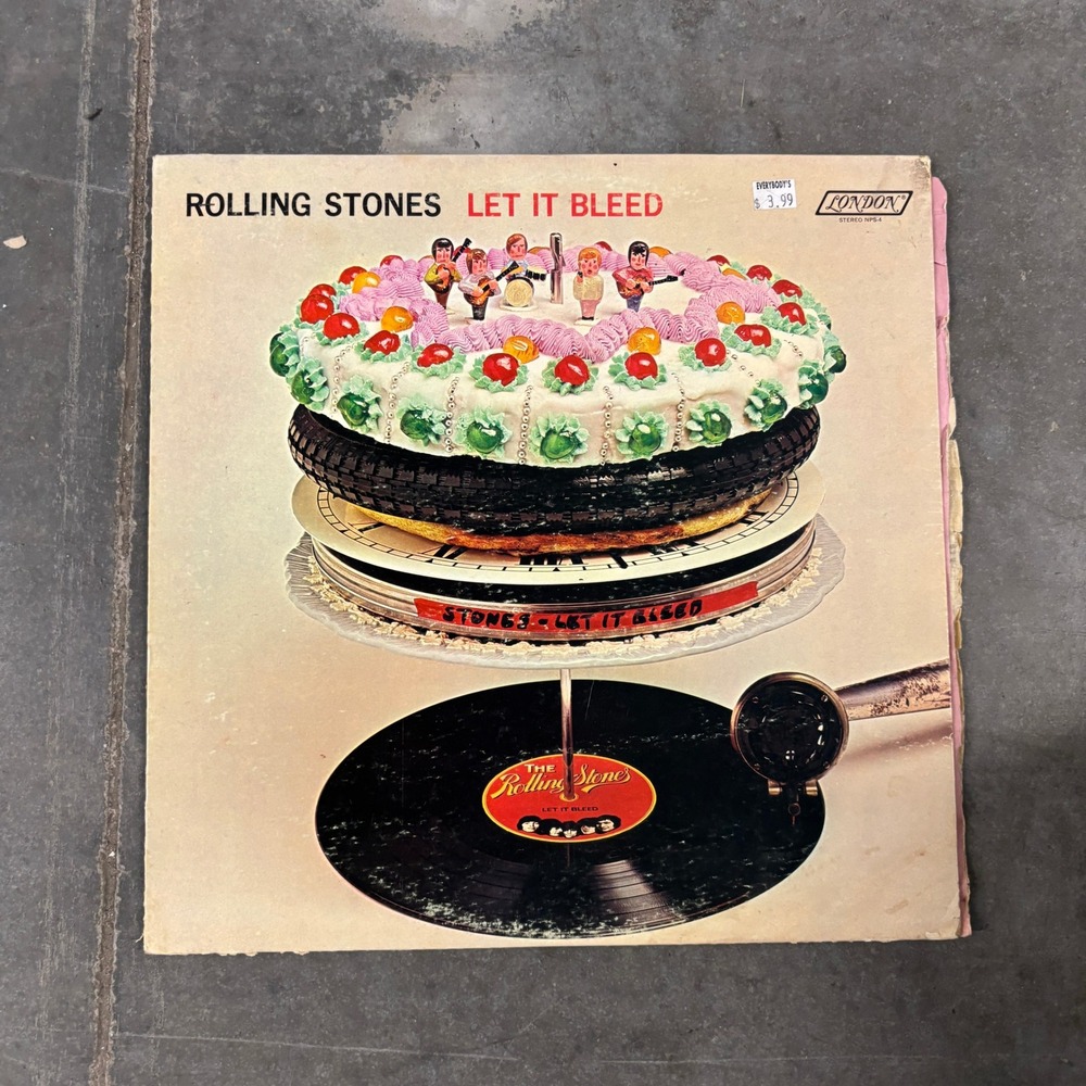 Rolling Stones Let It Bleed Vinyl Record London NPS-4 Classic Rock LP 1969